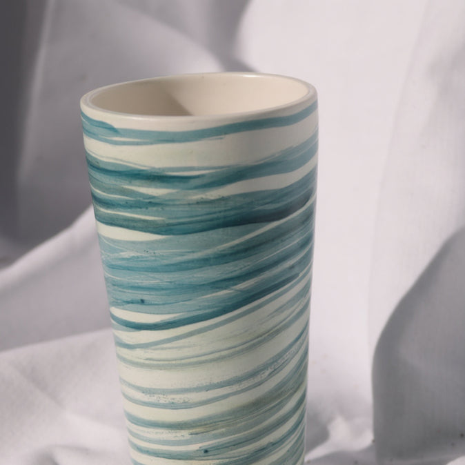 Jarrón Cilindro - Azul